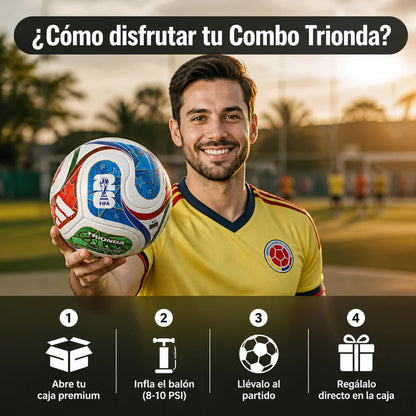 ⚽ Balón Oficial Mundialista + Llavero Edición Coleccionista 🇨🇴🏆