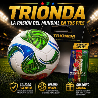 ⚽ Balón Oficial Mundialista + Llavero Edición Coleccionista 🇨🇴🏆