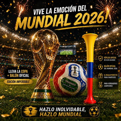 ⚽ Balón Oficial Mundialista + Llavero Edición Coleccionista 🇨🇴🏆