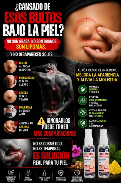 🔥🎁Llévate 2 Spray Para Lipoma Por El Precio de 1, Dale a Tu Piel El Cuidado Que Necesita. 🔥🎁