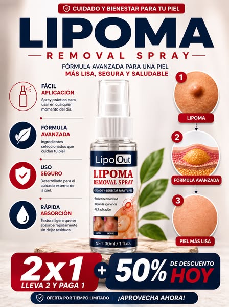 🔥🎁Llévate 2 Spray Para Lipoma Por El Precio de 1, Dale a Tu Piel El Cuidado Que Necesita. 🔥🎁