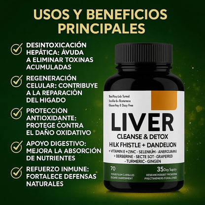 🫀✨ Menos Toxinas, Más Energía: Cuida Tu Hígado Todos Los Días Con Liver Cleanse 🌿⚡