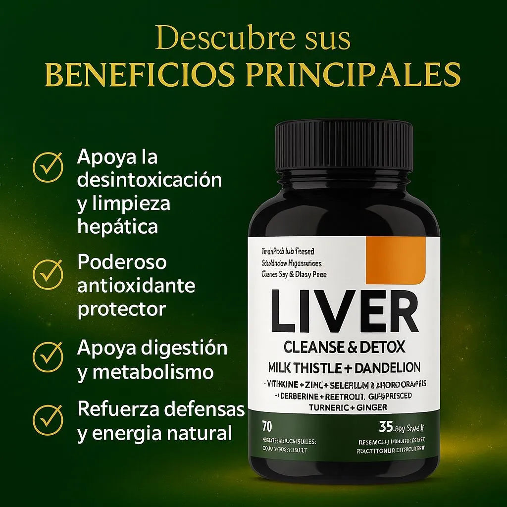 🫀✨ Menos Toxinas, Más Energía: Cuida Tu Hígado Todos Los Días Con Liver Cleanse 🌿⚡