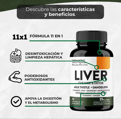 🫀✨ Menos Toxinas, Más Energía: Cuida Tu Hígado Todos Los Días Con Liver Cleanse 🌿⚡